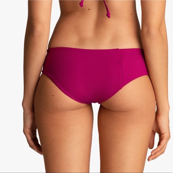 Boys + Arrows Magenta Pink Ribbed Bikini Set- Dylan Top + Wallace Bottoms - Picture 15 of 16